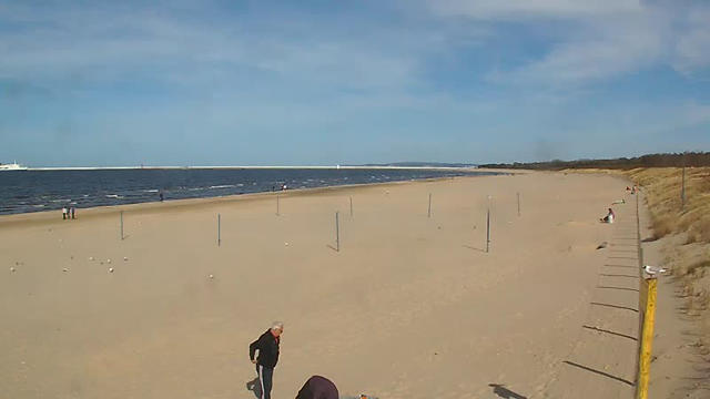 Kamera na plaży w Świnoujściu